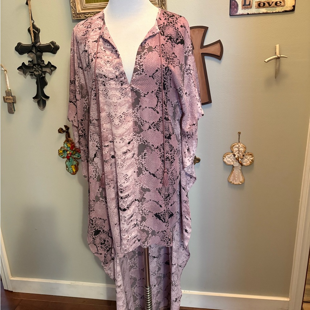 Buddy Love Pink Snake Print Kaftan